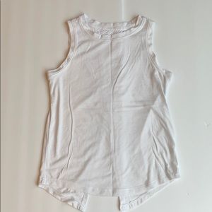 Yogalicious Girls White Tank Top Size S 7/8